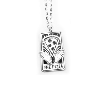 The Pizza Tarot Card Necklace
