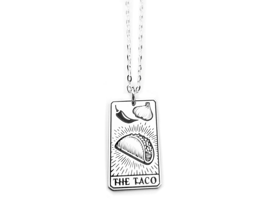 The Taco Tarot Card Necklace